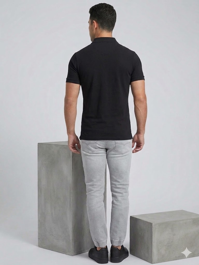 GUESS Erkek Fermuar Detaylı Polo Yaka Kısa Kollu T-Shirt M4YR00Z3DM0