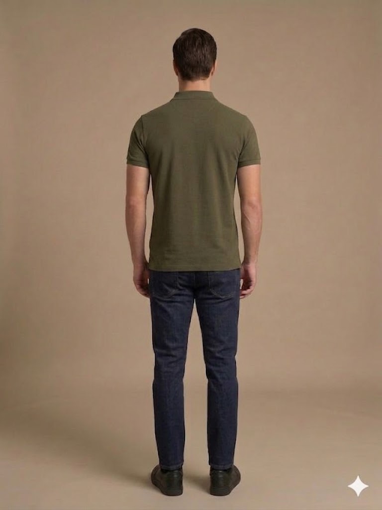 KİP Erkek Polo Yaka Basic T-Shirt 1830 - HAKİ