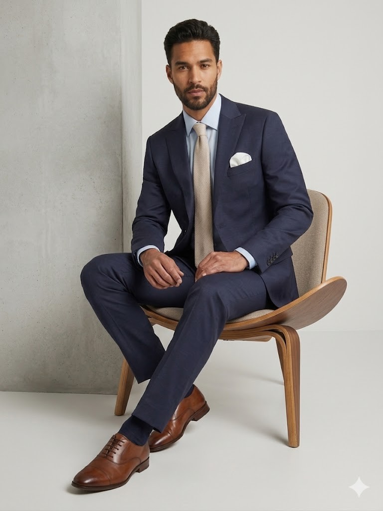 HAVAN Erkek Zarif Kesim Slim Fit Takım Elbise 6501