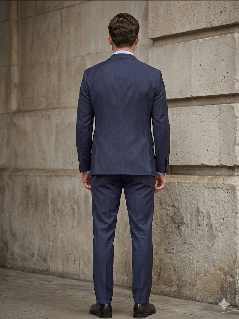 HAVAN Erkek İnce Çizgili Slim Fit Takım Elbise 6099