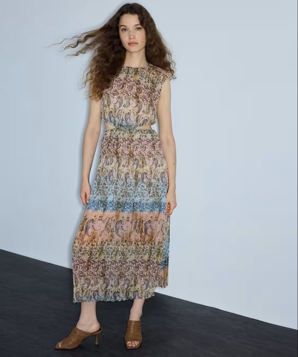 İPEKYOL Etnik Desen Cutout Elbise IS1260002292