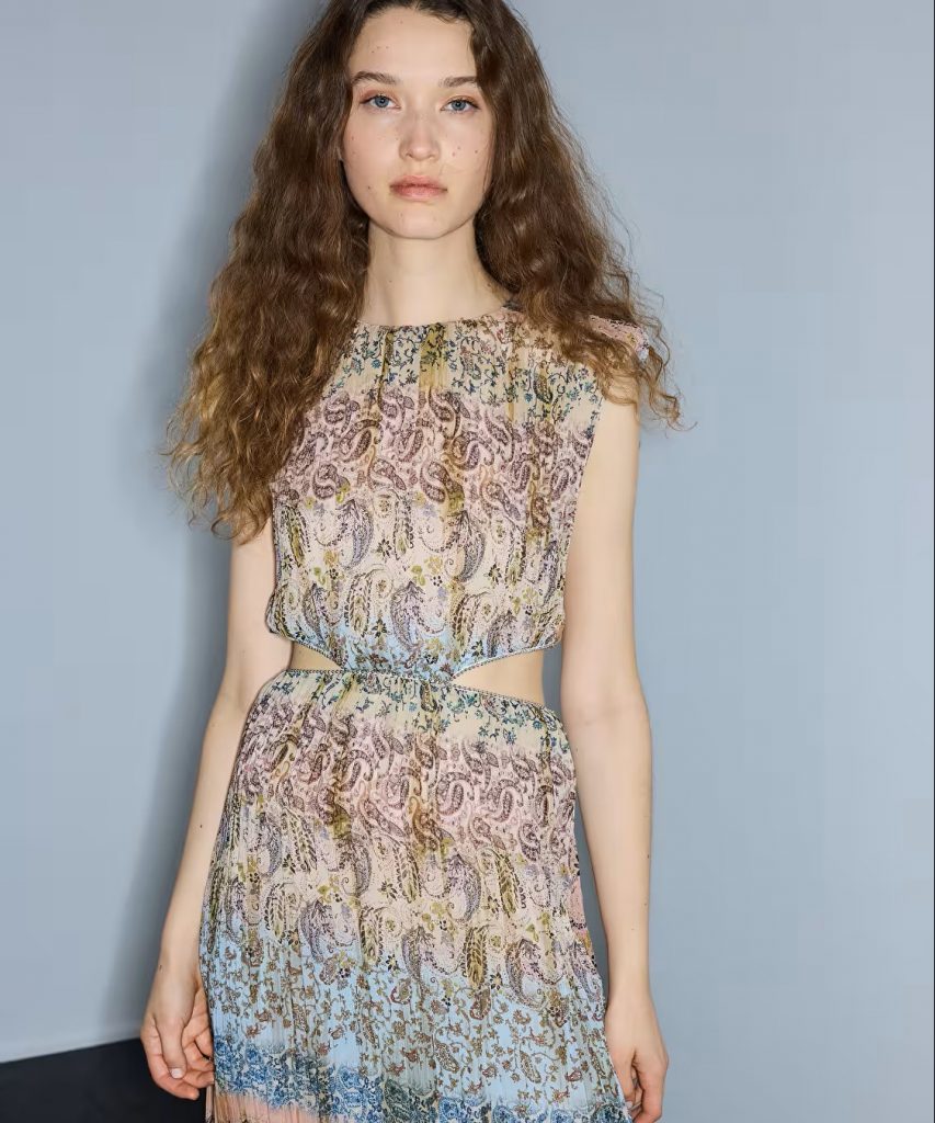 İPEKYOL Etnik Desen Cutout Elbise IS1260002292
