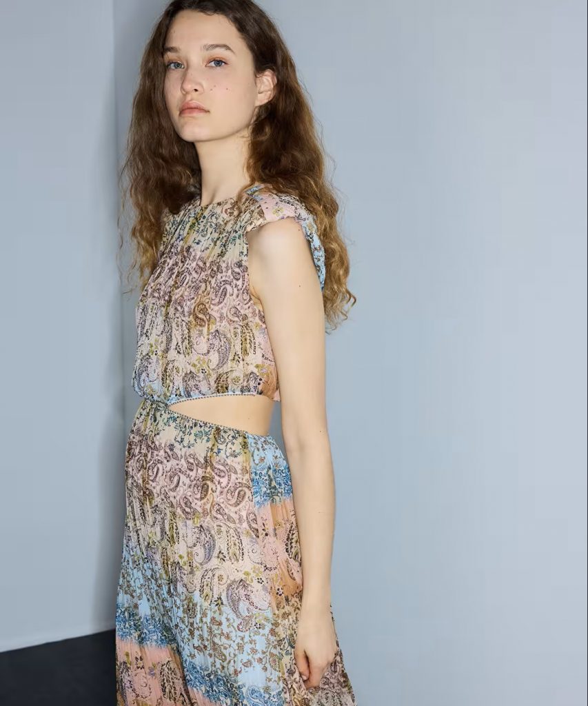 İPEKYOL Etnik Desen Cutout Elbise IS1260002292