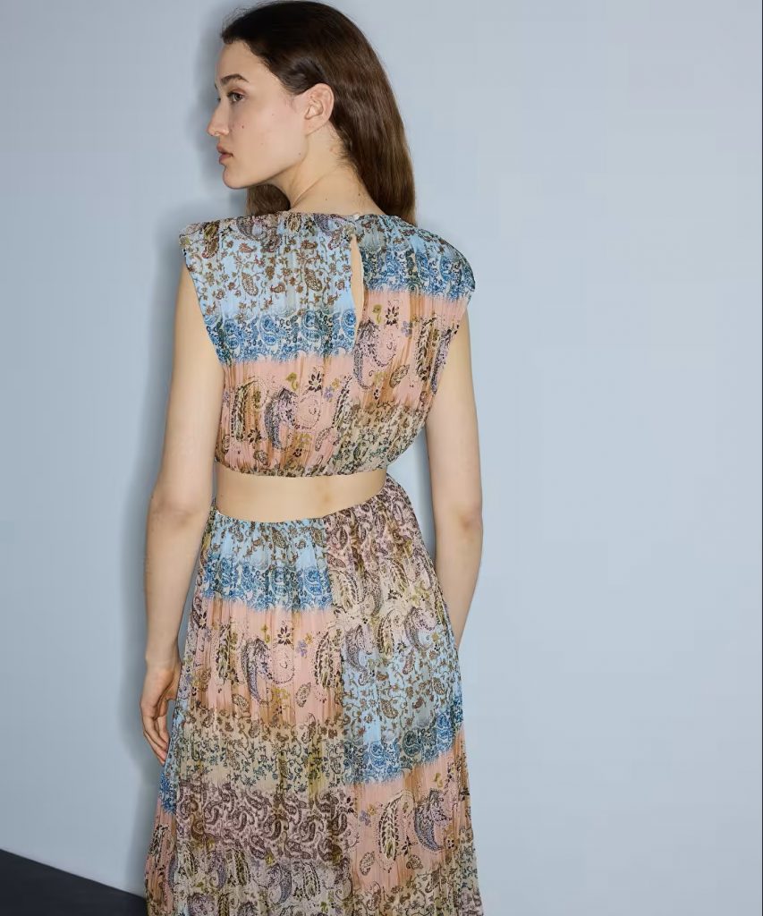 İPEKYOL Etnik Desen Cutout Elbise IS1260002292