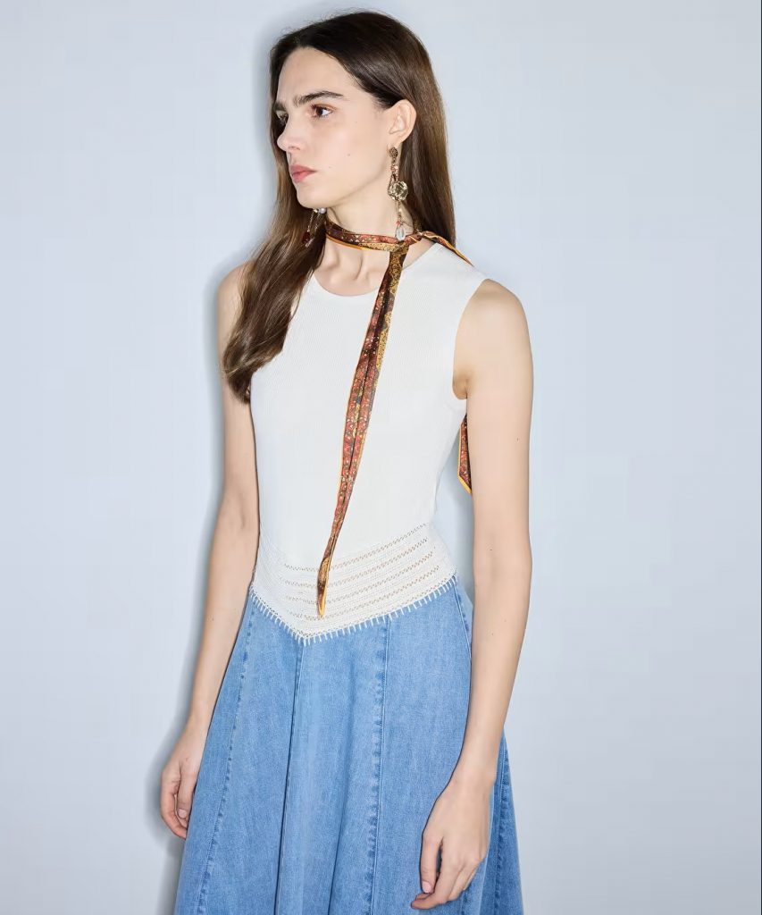 İPEKYOL Denim Ve Triko Mix Elbise IS1260002366