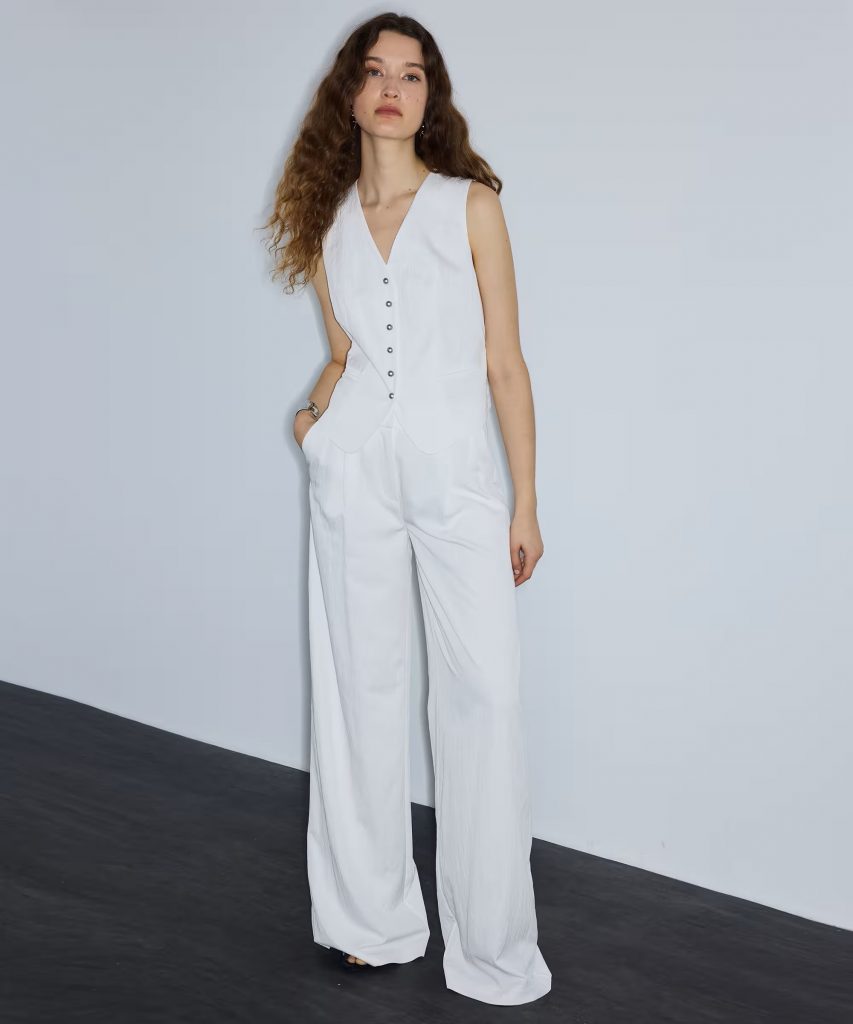 İPEKYOL Kırışık Efektli Wide Leg Pantolon IS1260003183