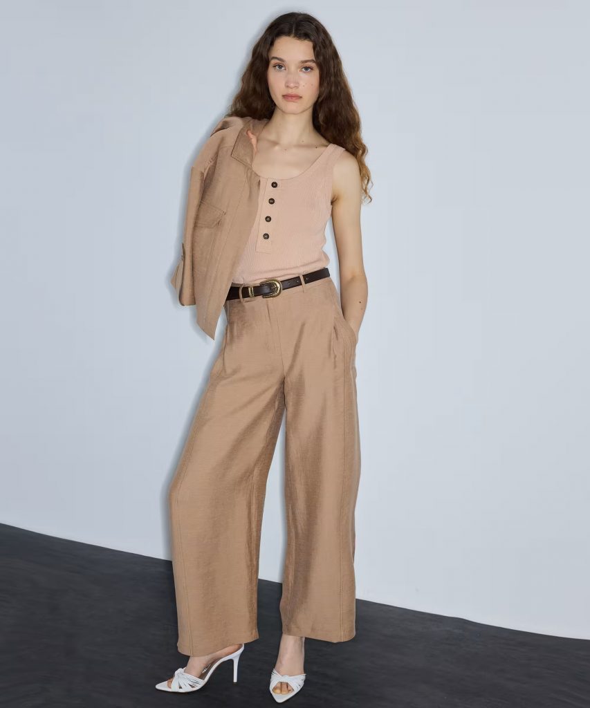 İPEKYOL Kemerli Barrel Fit Pantolon IS1260003229
