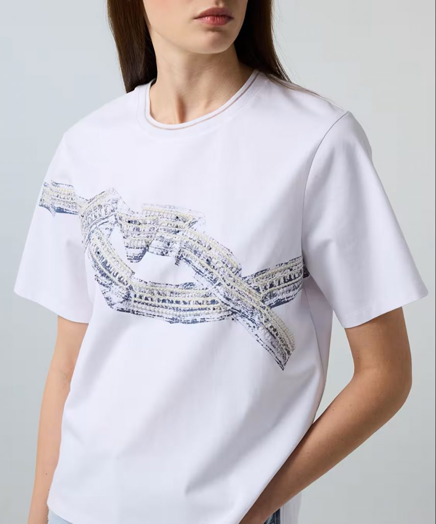 İPEKYOL Görsel Baskılı Karma Aplikeli T-Shirt IS1260070117
