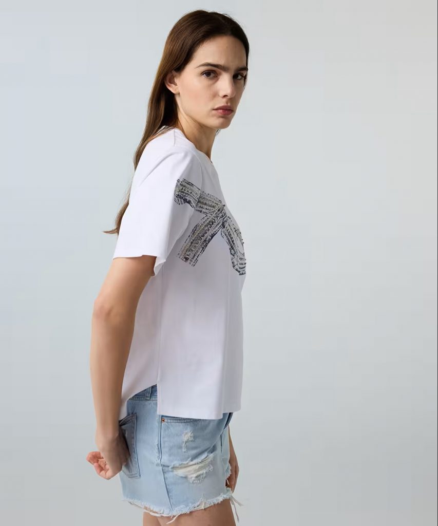 İPEKYOL Görsel Baskılı Karma Aplikeli T-Shirt IS1260070117