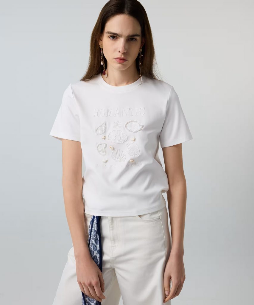İPEKYOL Nakışlı Ve Aksesuarlı T-Shirt IS1260070174