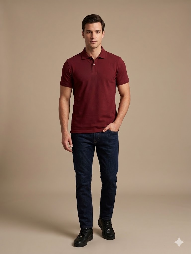 KİP Erkek Polo Yaka Basic T-Shirt 1830