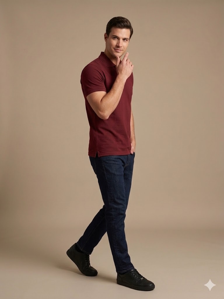 KİP Erkek Polo Yaka Basic T-Shirt 1830