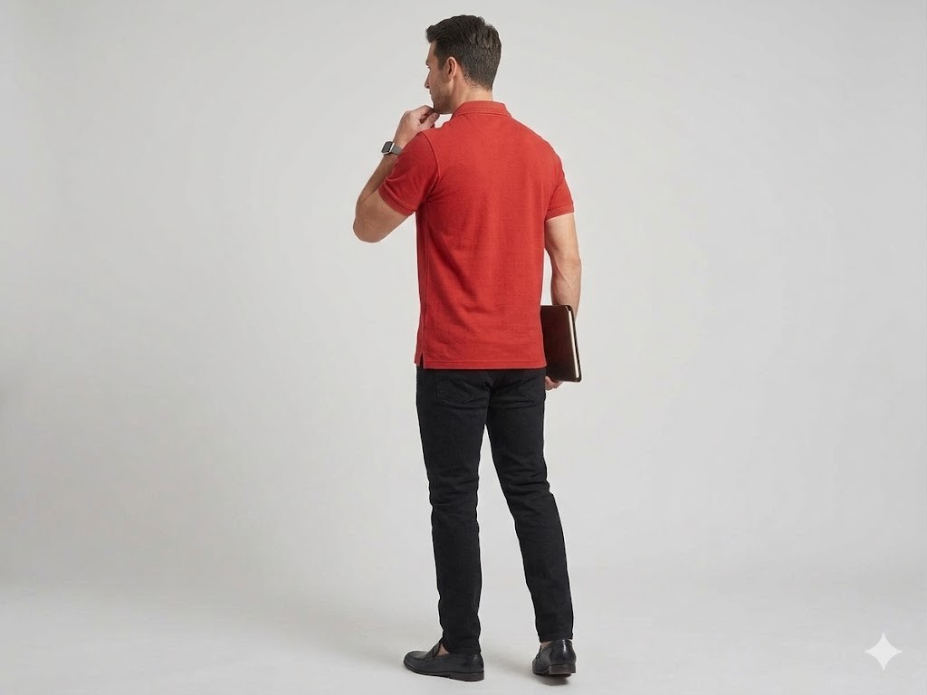 KİP Erkek Polo Yaka Basic T-Shirt 1830 - KIRMIZI