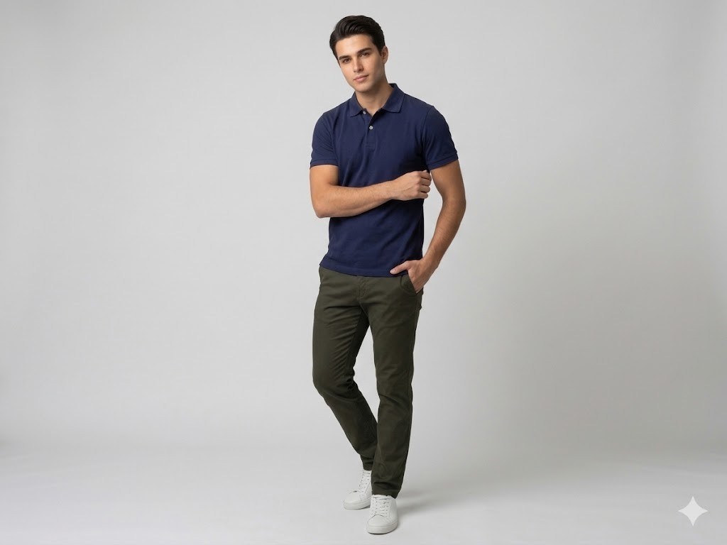 KİP Erkek Polo Yaka Basic T-Shirt 1830 - Lacivert