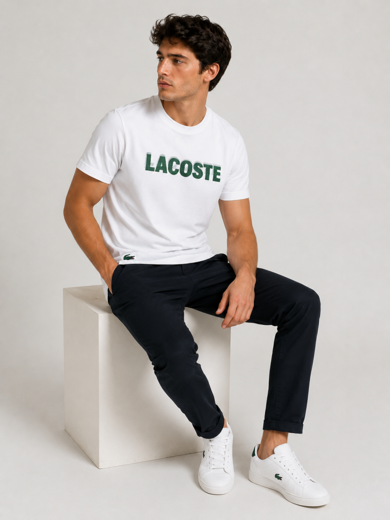 LACOSTE Erkek Baskılı T-shirt 0217737