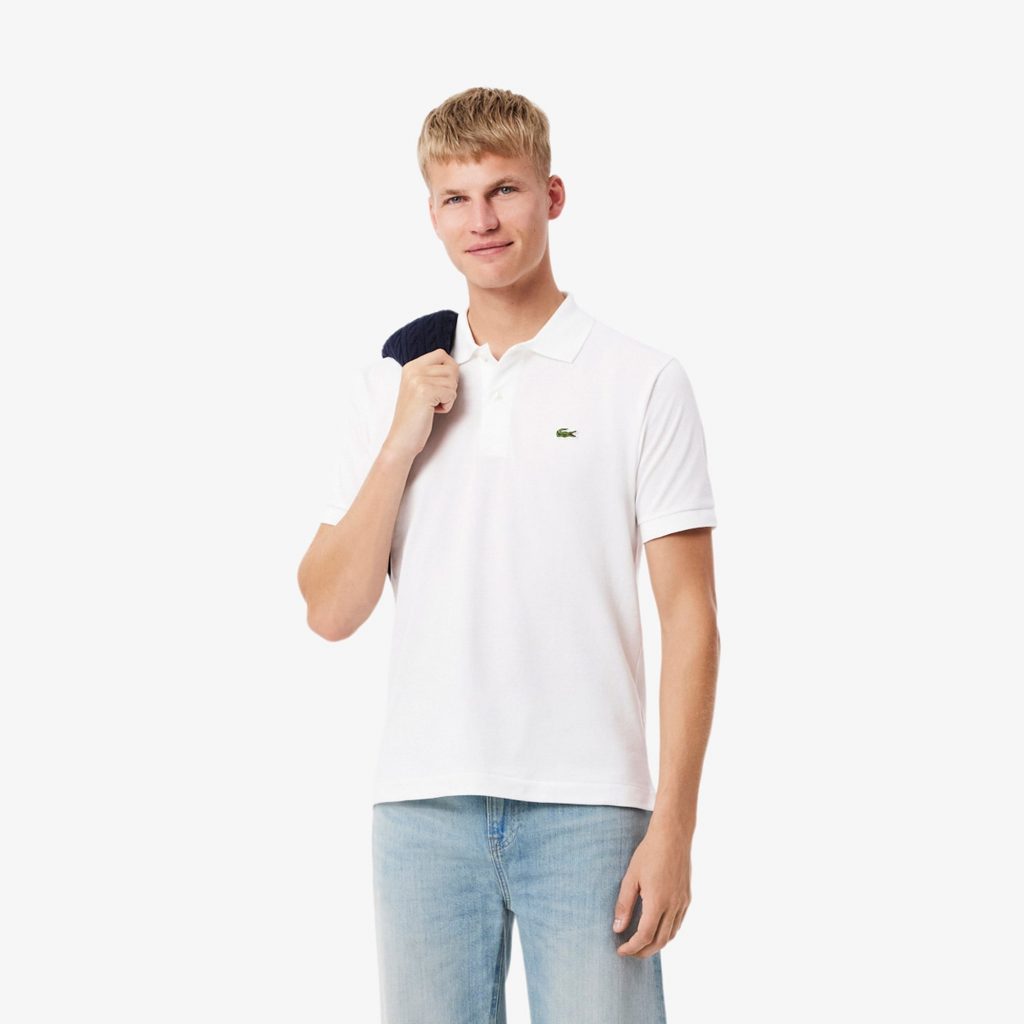 LACOSTE Erkek Classic Fit Beyaz Polo 1212001