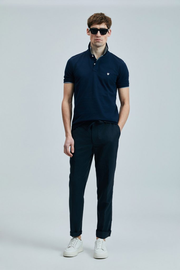 LUFİAN Laon Smart Erkek Polo T-Shirt 111040206 - Lacivert