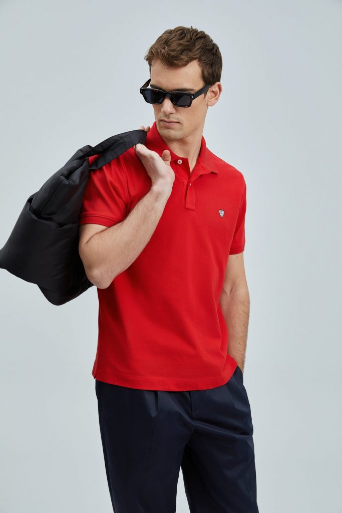 LUFİAN Laon Smart Erkek Polo T-Shirt 111040206 - KIRMIZI