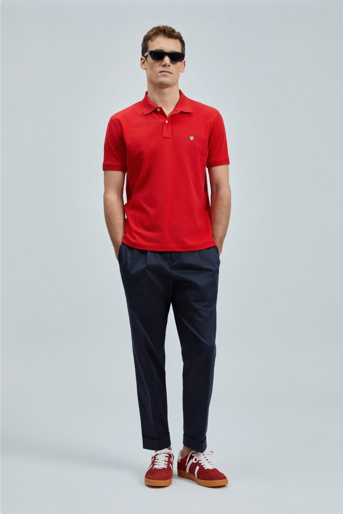 LUFİAN Laon Smart Erkek Polo T-Shirt 111040206 - KIRMIZI