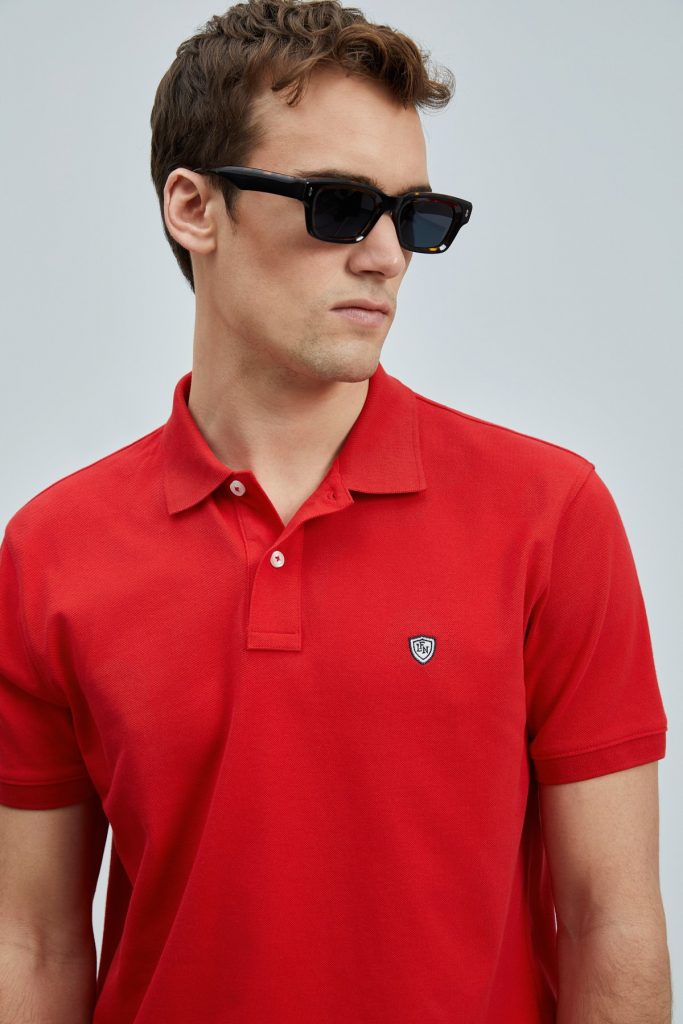 LUFİAN Laon Smart Erkek Polo T-Shirt 111040206 - KIRMIZI