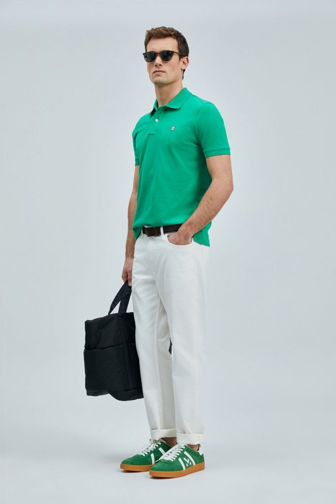 LUFİAN Laon Smart Erkek Polo T-Shirt 111040206 - YEŞİL