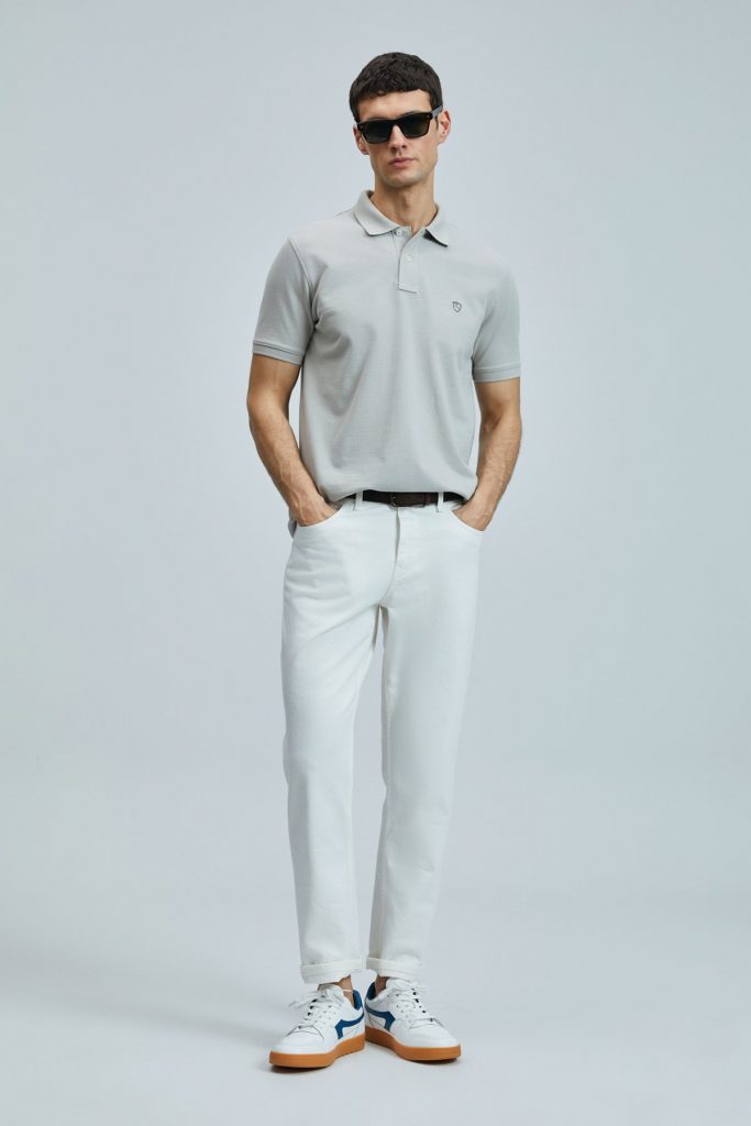 LUFİAN Laon Smart Erkek Polo T-Shirt 111040206 - BEJ
