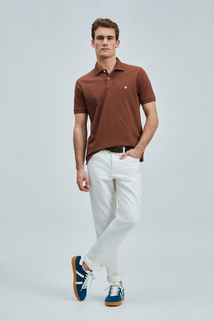 LUFİAN Laon Smart Erkek Polo T-Shirt 111040206 - KİREMİT