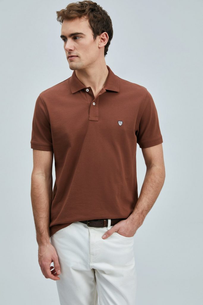 LUFİAN Laon Smart Erkek Polo T-Shirt 111040206 - KİREMİT