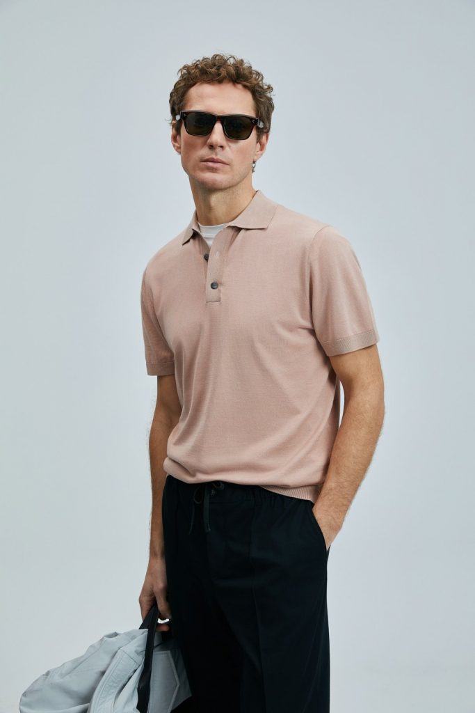 LUFİAN Derek Erkek İpek Karışımlı T-Shirt 111090103