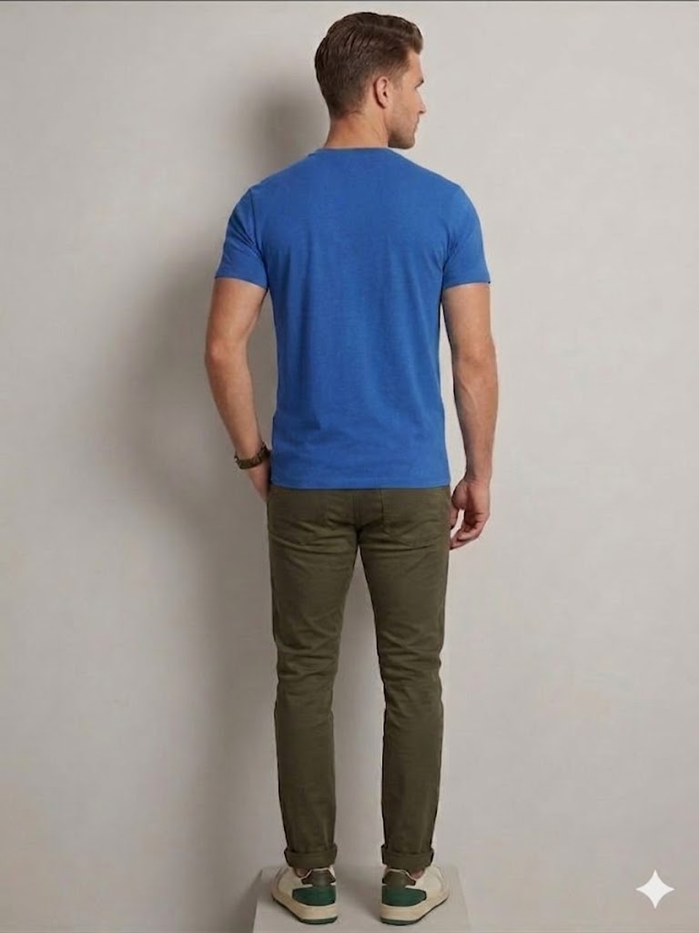 GUESS Erkek Günlük Casual Baskılı T-Shirt Z4YI12I3Z14 - MAVİ