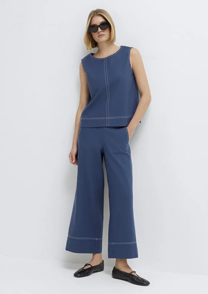 MAVİ  Geniş Paça Pantolon M1011187-70756