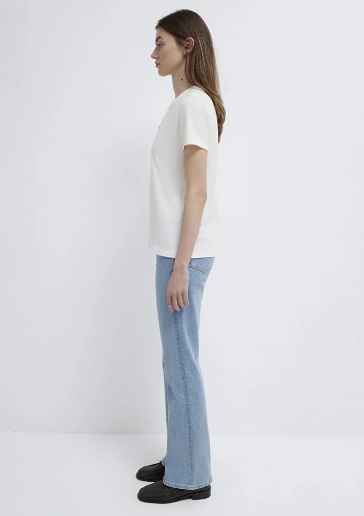 MAVİ Mavi Baskılı Ekru T-shirt  M1613900-70057 - Beyaz