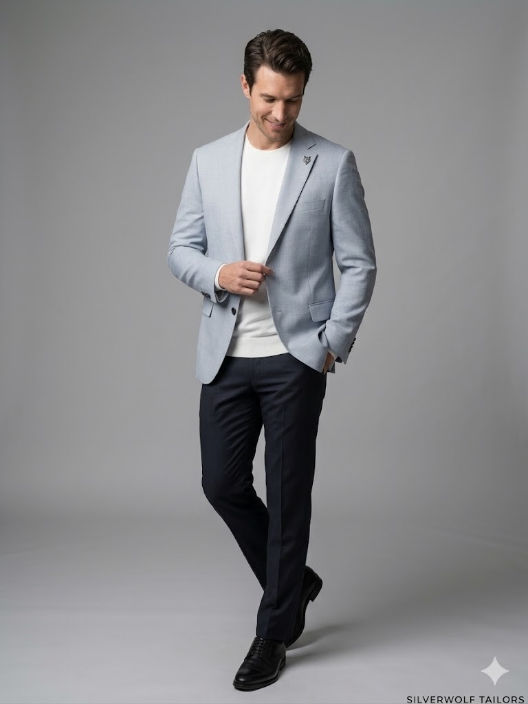 MCR Slim Fit Keten Karışımlı Blazer Ceket 41495