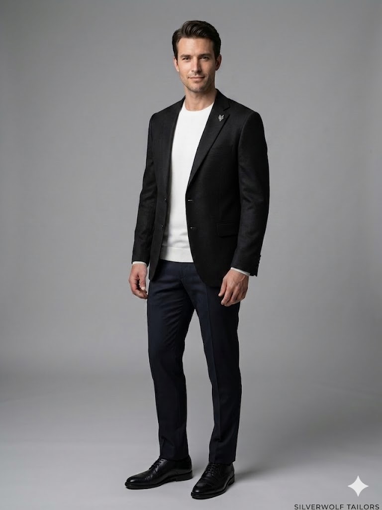 MCR Slim Fit Keten Karışımlı Blazer Ceket 41495 - Siyah