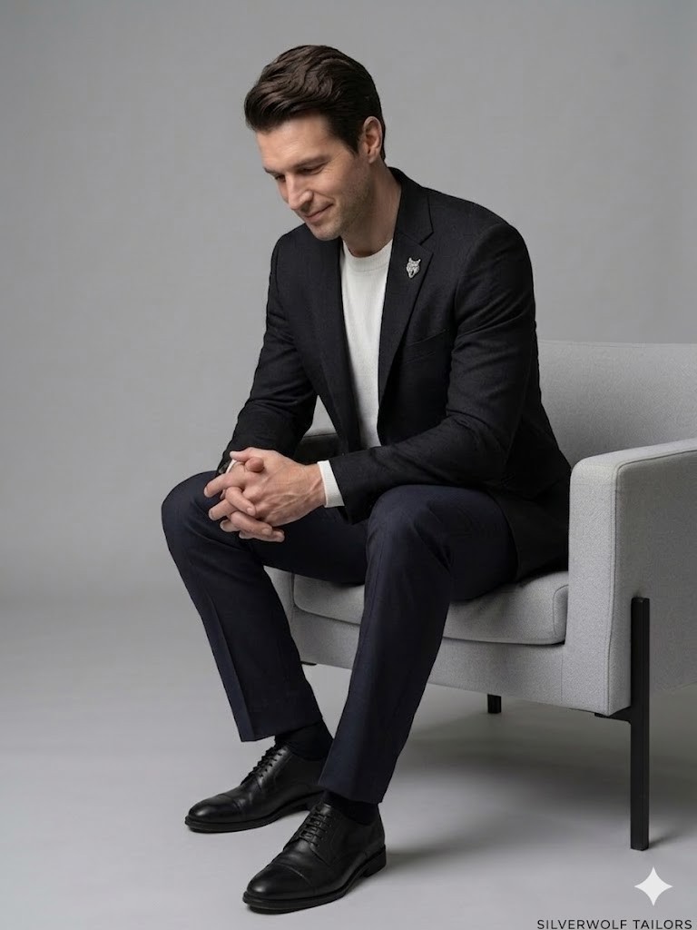 MCR Slim Fit Keten Karışımlı Blazer Ceket 41495 - Siyah