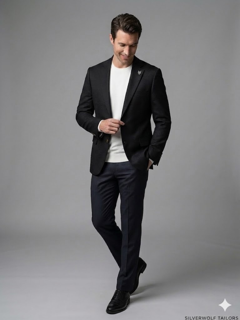 MCR Slim Fit Keten Karışımlı Blazer Ceket 41495 - Siyah