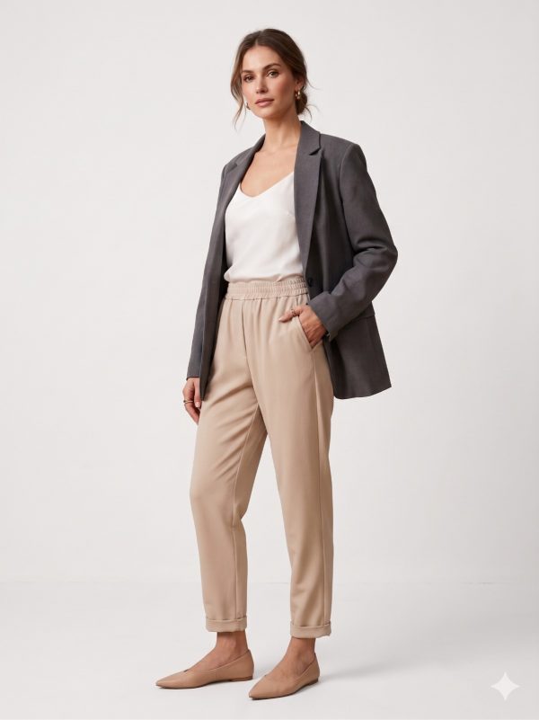MODAİLGİ Beli Lastikli Pantolon 40144