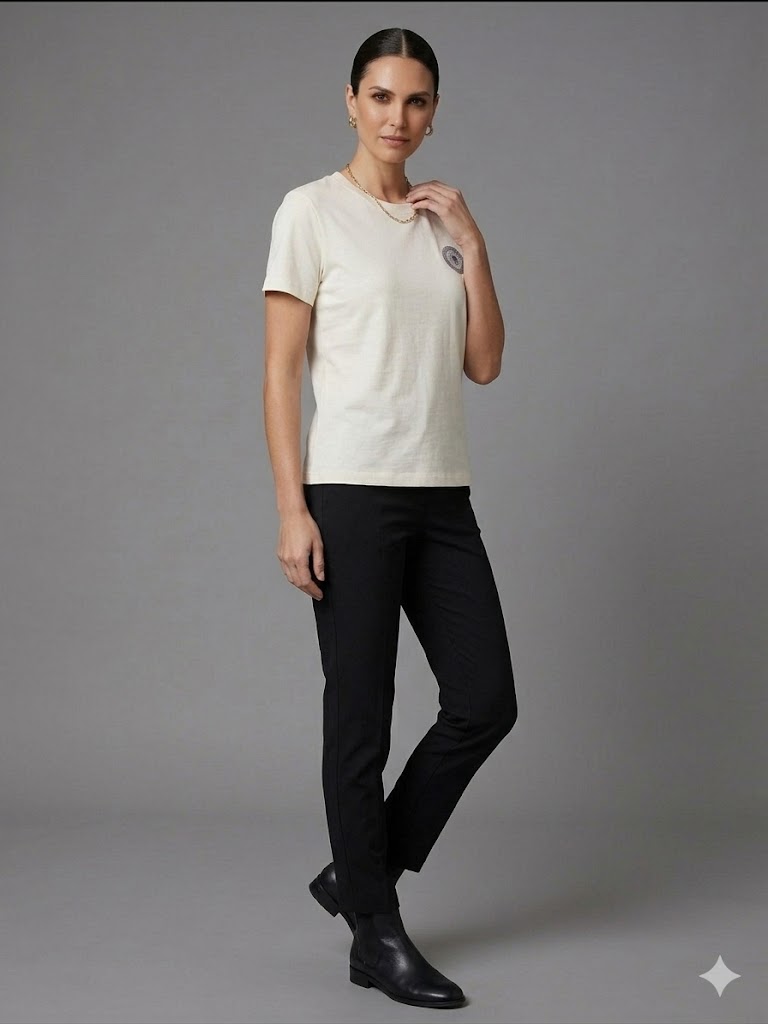 NAAR Boncuk İşlemeli T-shirt  32362