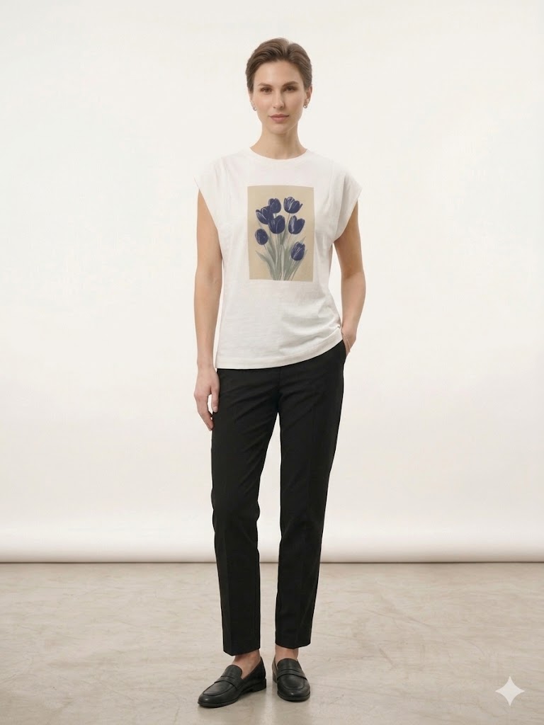 NAAR Lale Baskılı T-shirt  32364