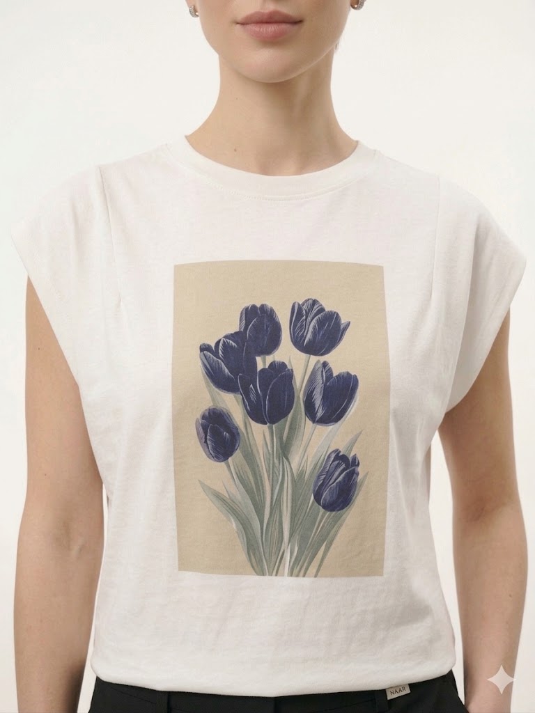 NAAR Lale Baskılı T-shirt  32364
