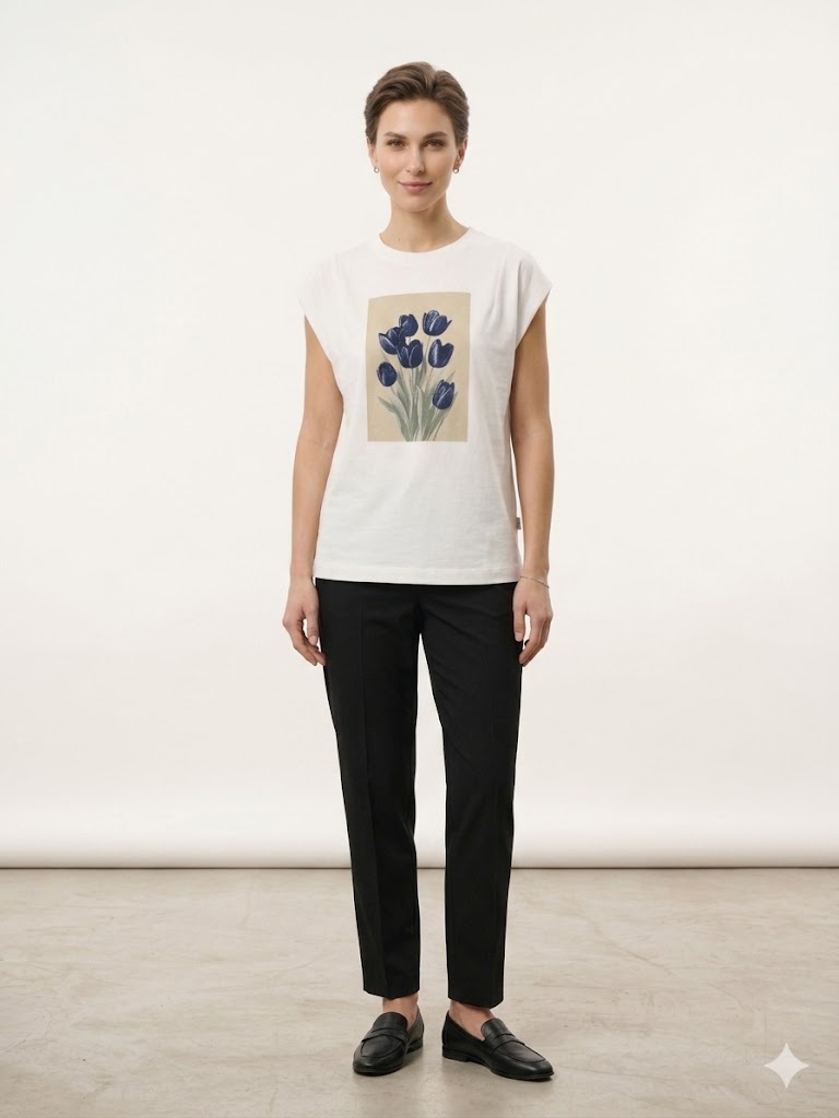 NAAR Lale Baskılı T-shirt  32364