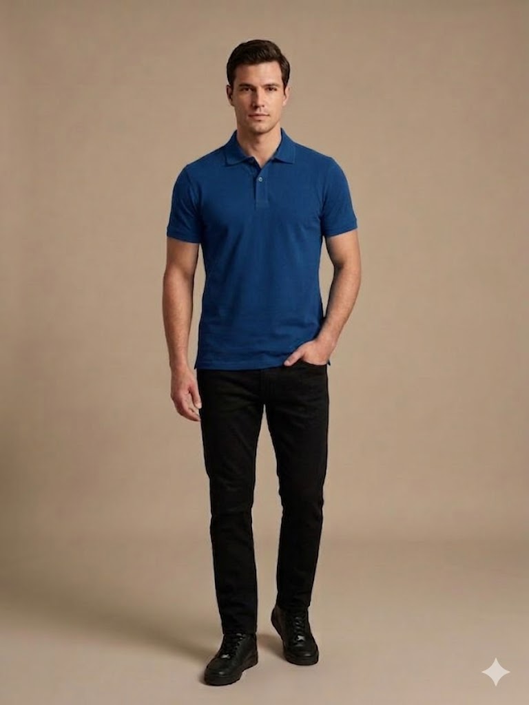 KİP Erkek Polo Yaka Basic T-Shirt 1830 - SAKS