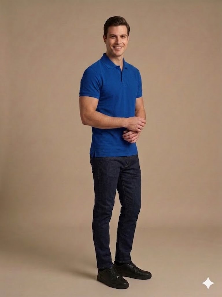 KİP Erkek Polo Yaka Basic T-Shirt 1830 - SAKS