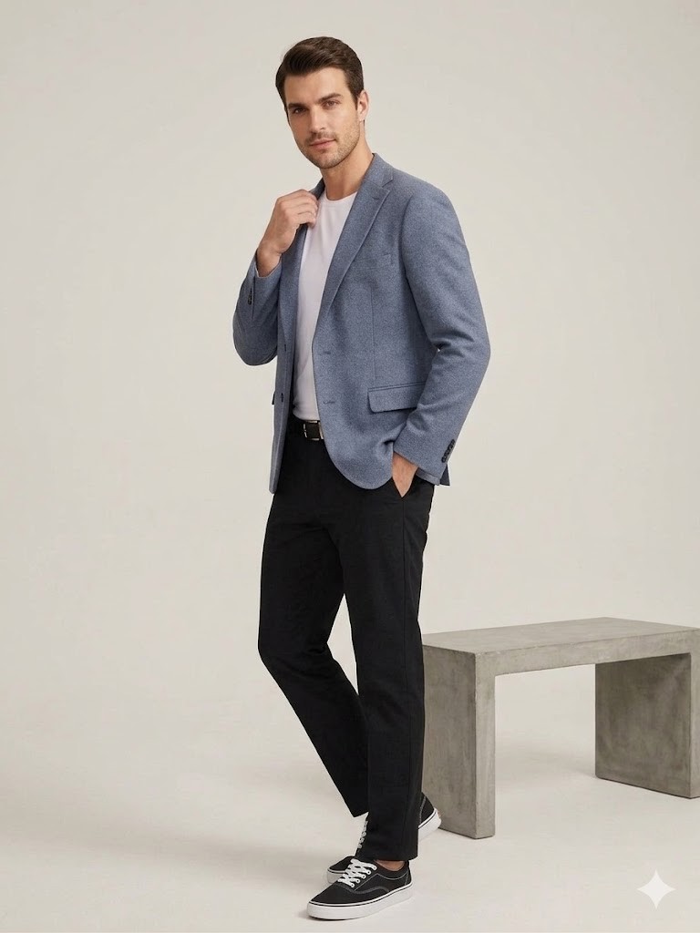 SELİM HAVAN Erkek Günlük Şık Blazer Ceket 0017