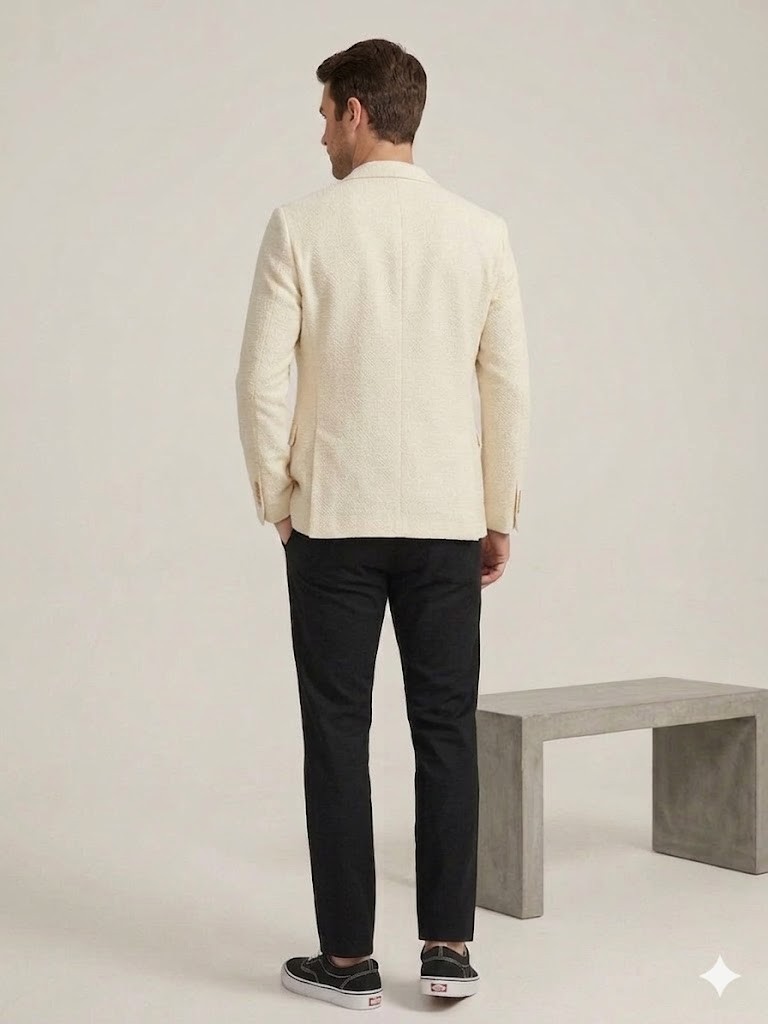 SELİM HAVAN Erkek Günlük Şık Blazer Ceket 0017 - EKRU