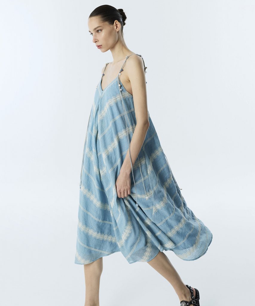 TWIST Nakış Şeritli Kloş Elbise TS1260002286