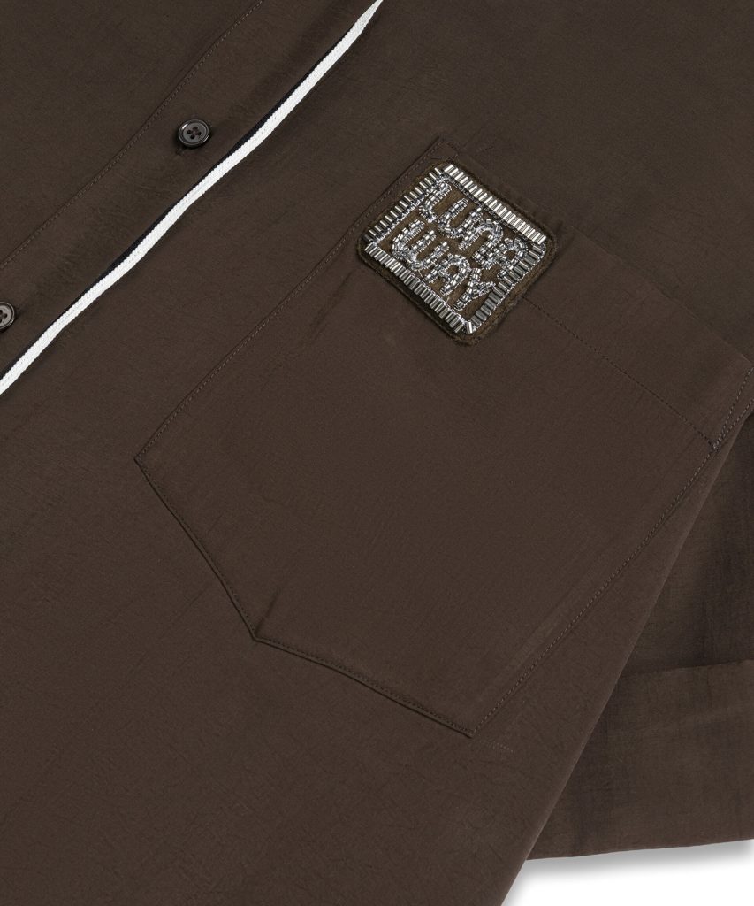 TWIST Slogan Boncuklu Patch'li Gömlek TS1260025368