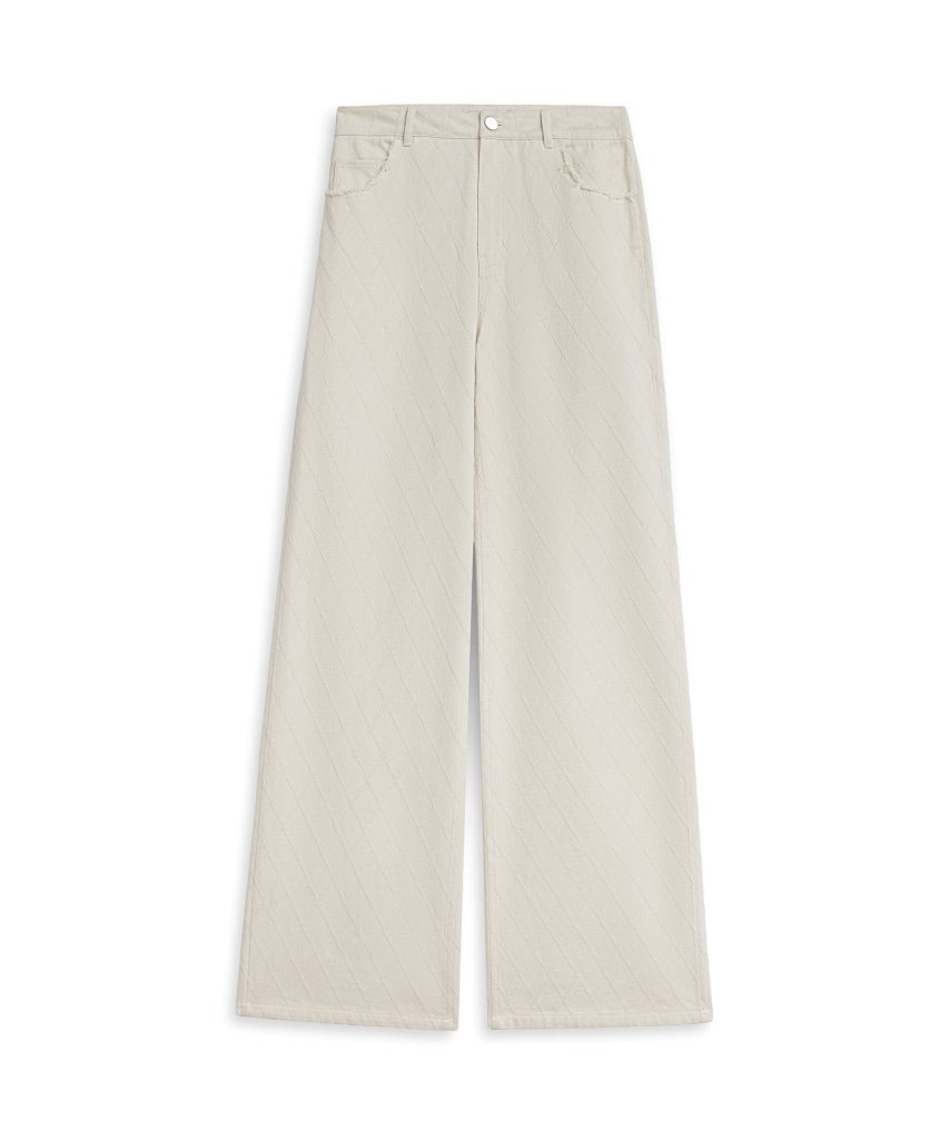 TWIST Bakla Dokulu Wide Leg Jean Pantolon TS1260018054