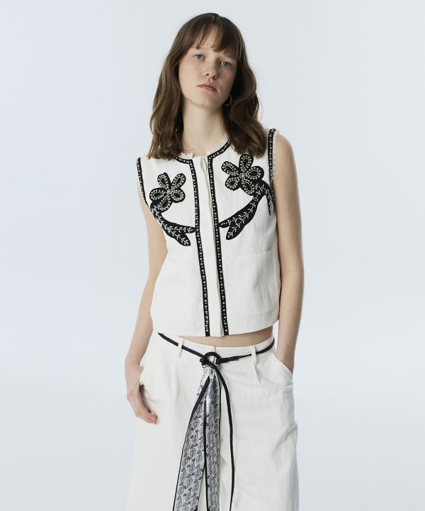 TWIST Floral Patch'li Yelek TS1260007027