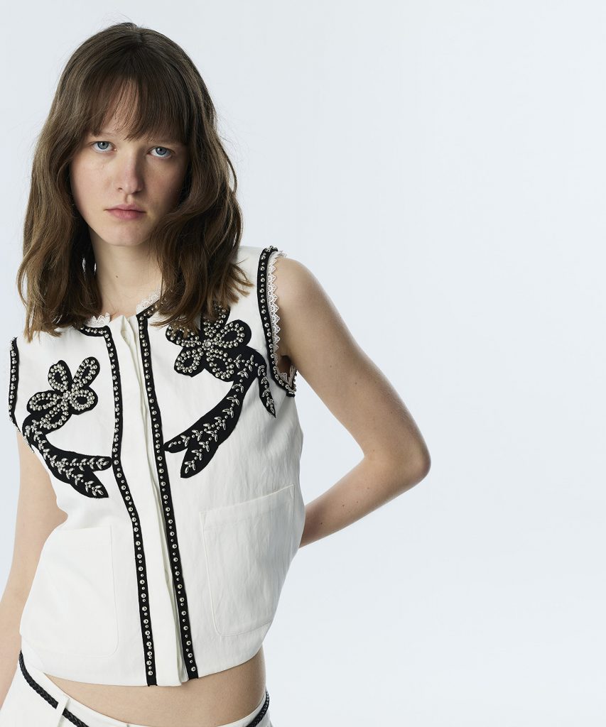 TWIST Floral Patch'li Yelek TS1260007027